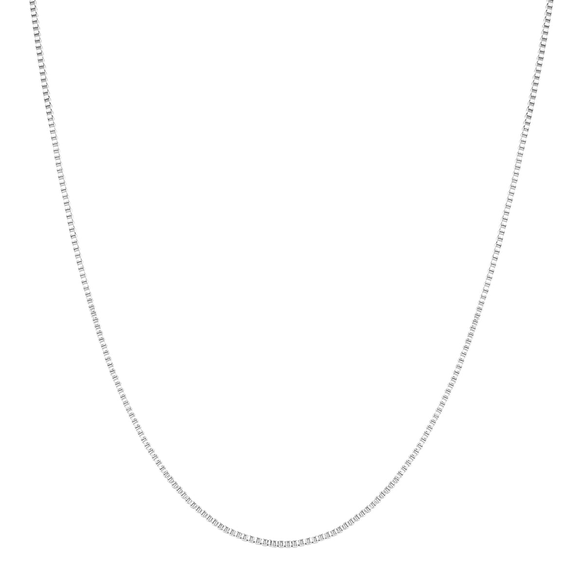 Collier Chaîne à Maillons Encadrés en Argent